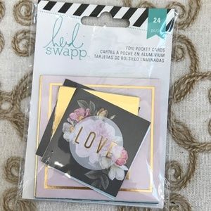 Scrapbooking Heidi Swapp Craft Foil Pocket Cards 24 Piece Love